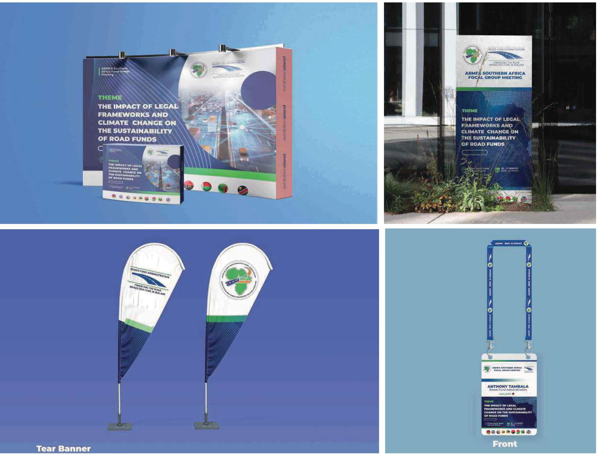 Branded signage and print collateral display