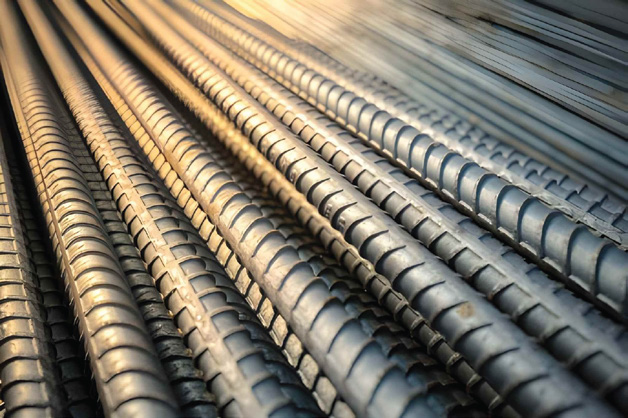 Steel reinforcement bars for concrete work