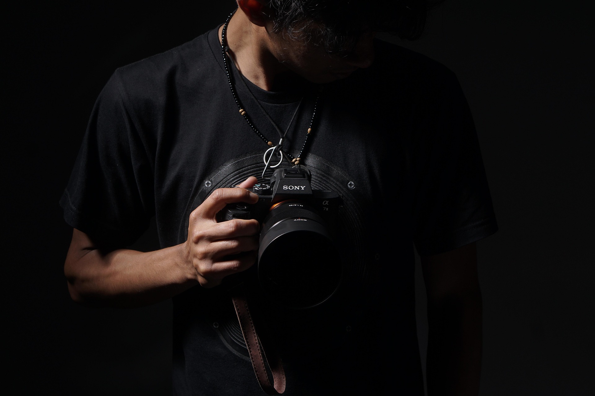 Professional photography session setup