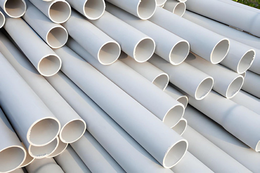 PVC pipes for plumbing installation