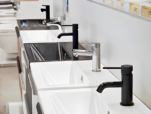Bathroom and kitchen taps