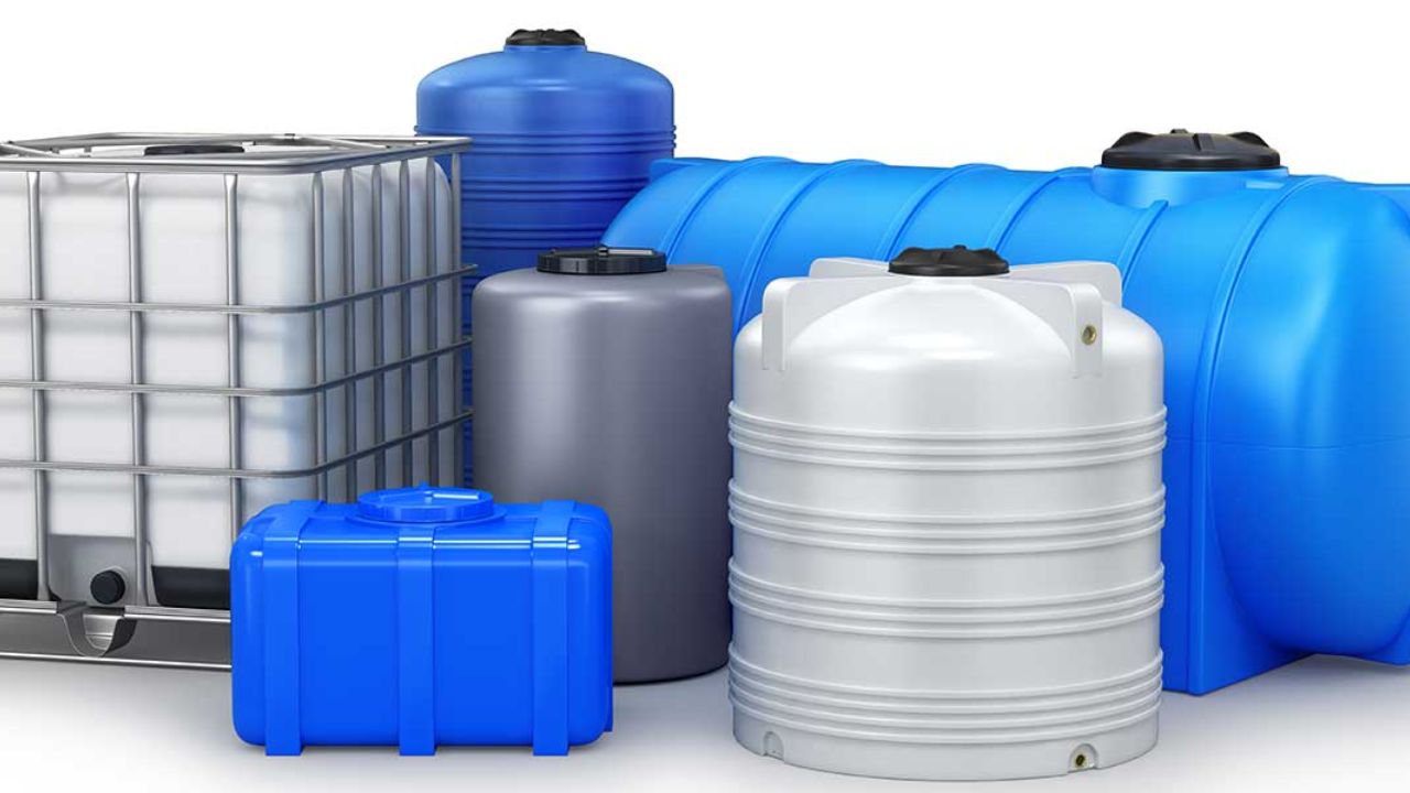 Polyethylene water storage tank